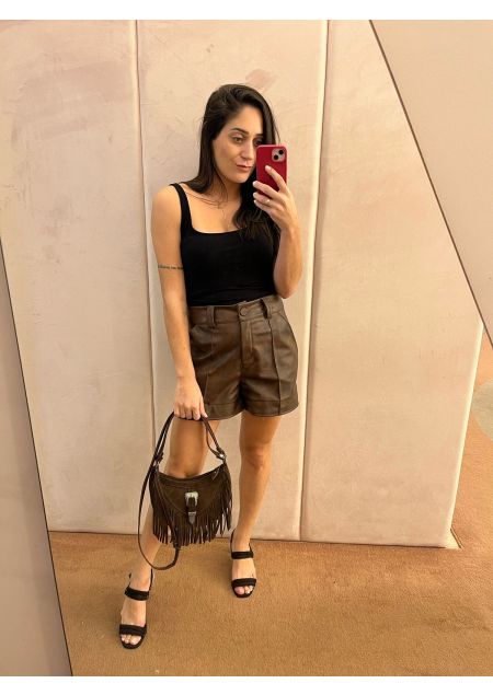 SHORTS LISANE MARROM